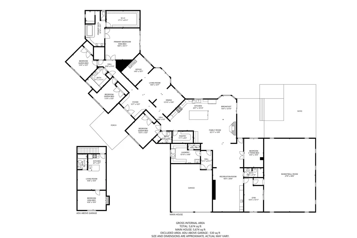 This image showcases a bright, open-concept space with a view of the entryway, living room, kitchen, dining area, and a visible outdoor patio. The layout captures communal gathering spaces and hints at easy access to outdoor areas, suggesting opportunities for group activities and transitions between work and play.